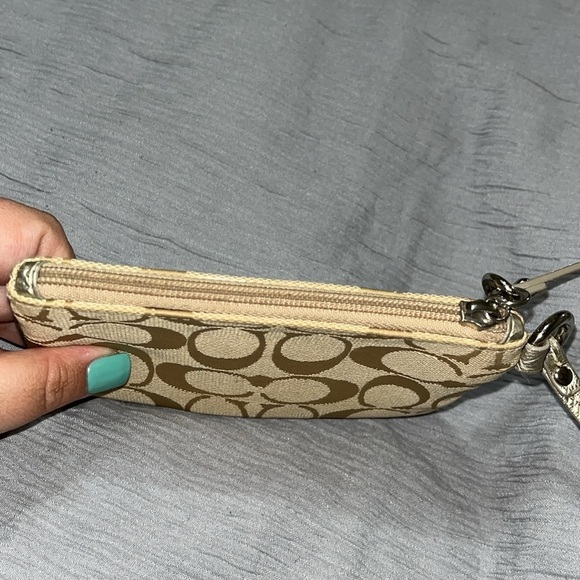 Coach Est 1941 New York Beige Wristlet, Vintage